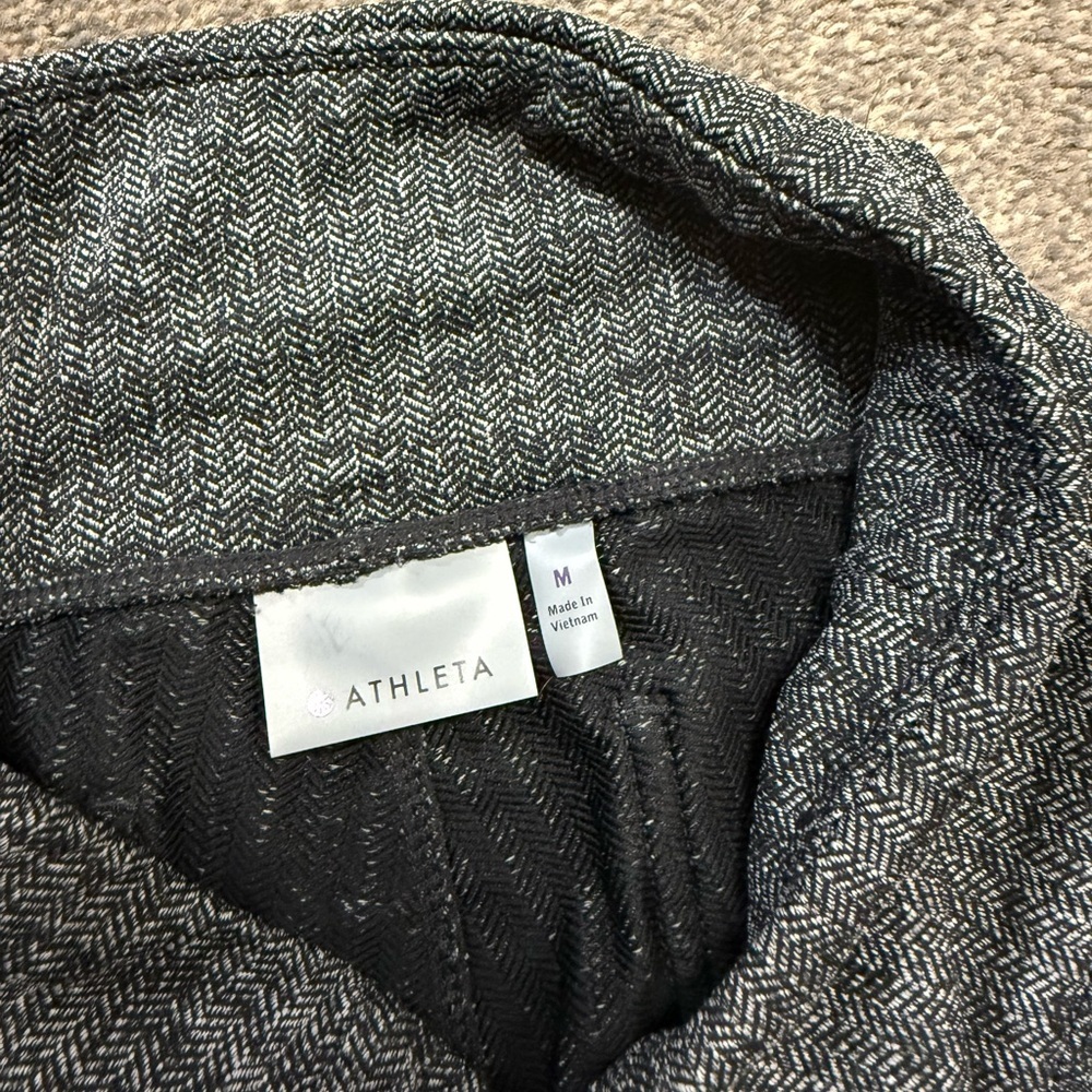 Athleta Herringbone Metro High Waisted Leggings Black M - Picture 8 of 8